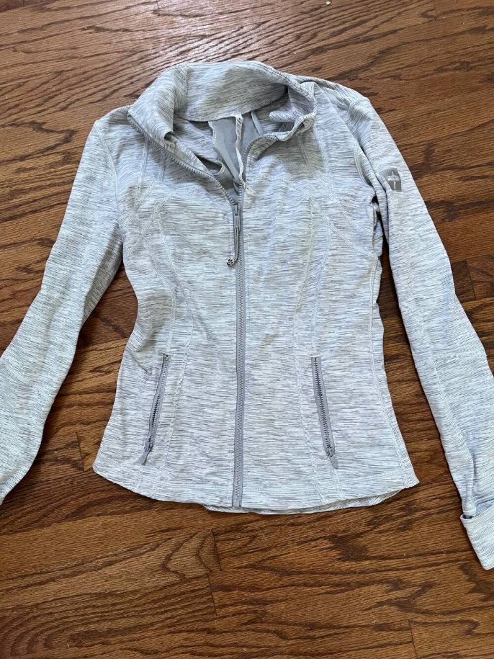Lululemon Define Jacket Size 8 Gray Full Zip Athletic Yoga